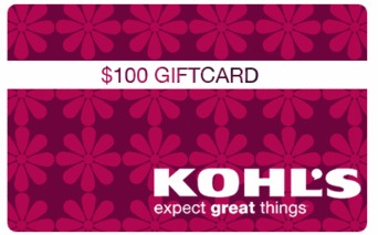 $100 Kohls Gift Card