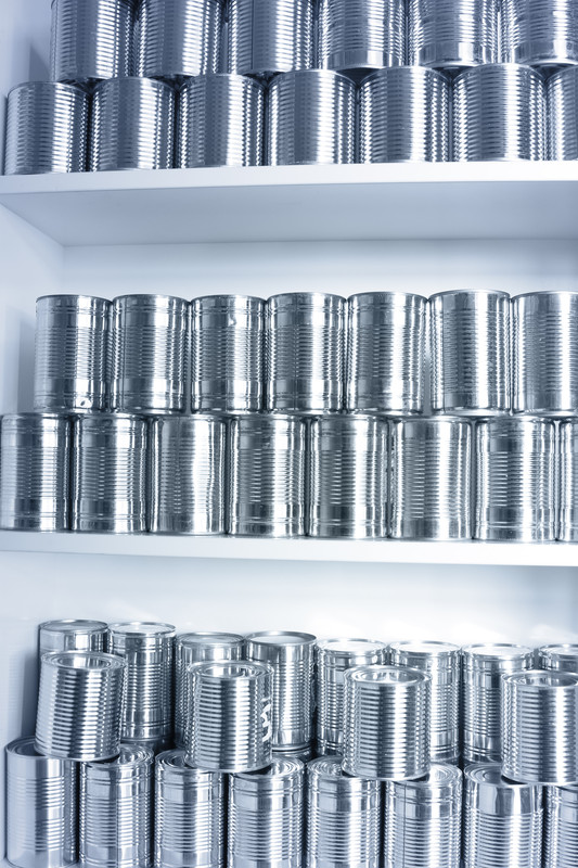 Cans in Pantry