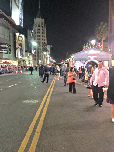Hollywood Boulevard was closed down for the event. 