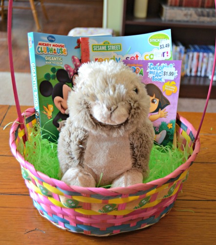 Basket with bunny