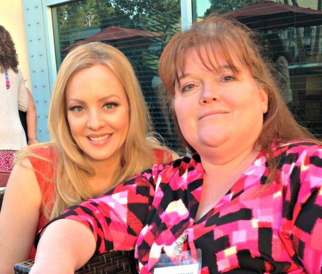 Wendi McLendon-Covey ("The Goldbergs") and me.