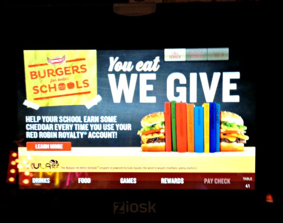 Red Robin Burgers for School