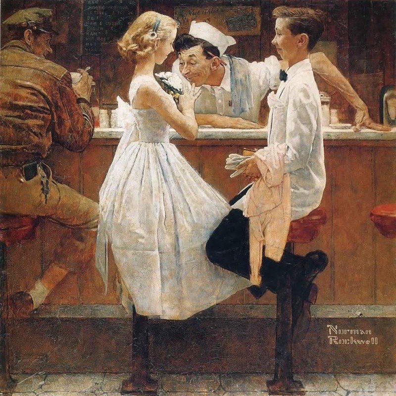 After Prom by Norman Rockwell. 